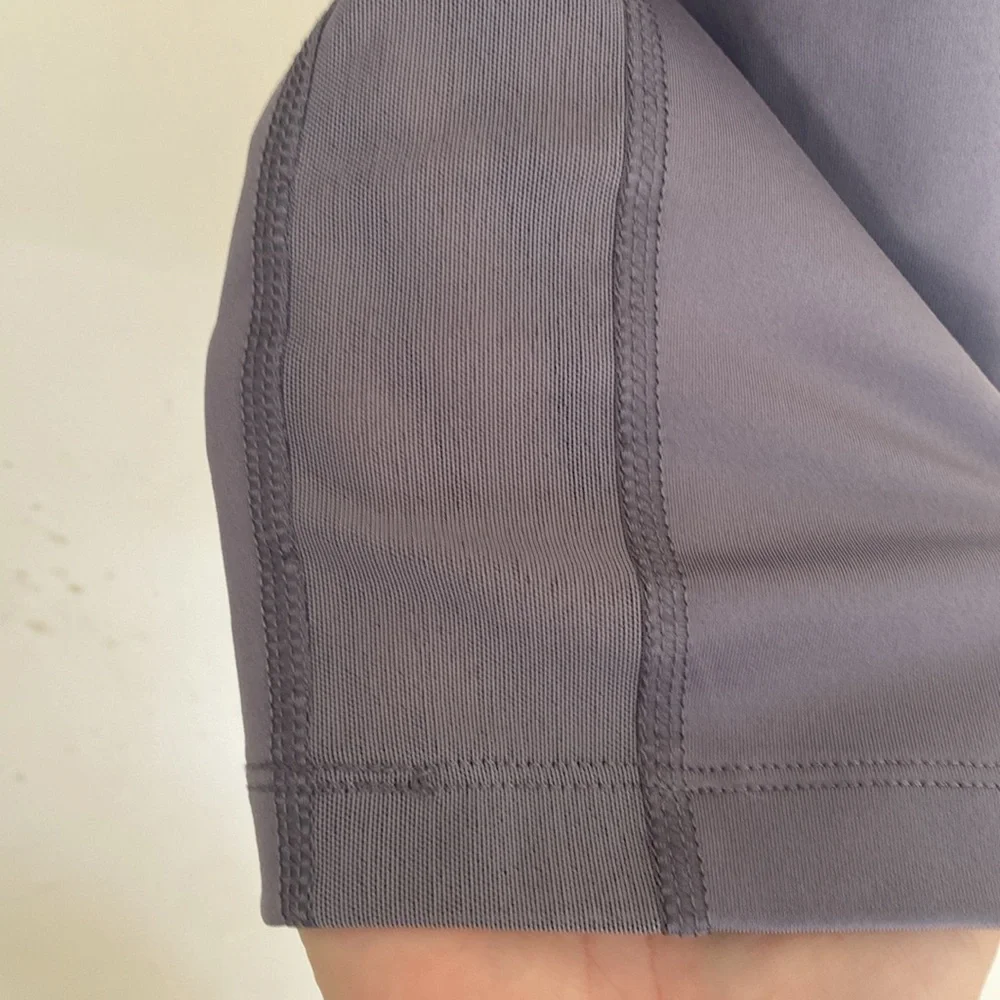 Nike Running gray cropped running tights leggings w/ 2 waistband pockets Sz M